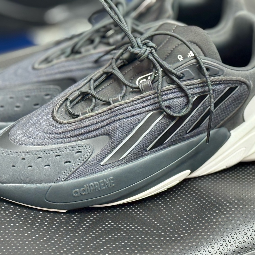 Adidas OZELIA Charcoal and White Athletic Shoes - Picture 9 of 10
